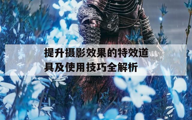提升摄影效果的特效道具及使用技巧全解析