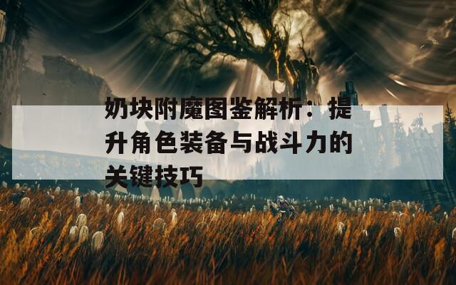 奶块附魔图鉴解析：提升角色装备与战斗力的关键技巧
