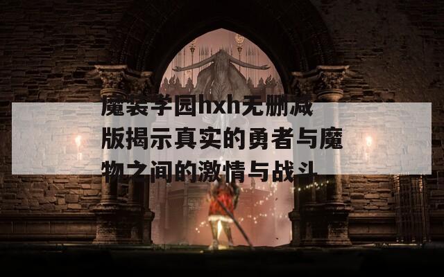 魔装学园hxh无删减版揭示真实的勇者与魔物之间的激情与战斗
