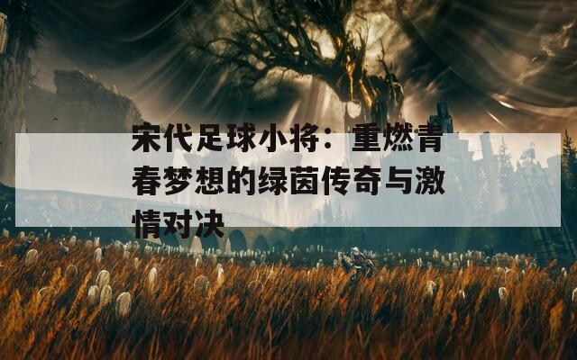 宋代足球小将：重燃青春梦想的绿茵传奇与激情对决