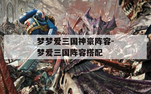 梦梦爱三国神豪阵容-梦爱三国阵容搭配  第1张