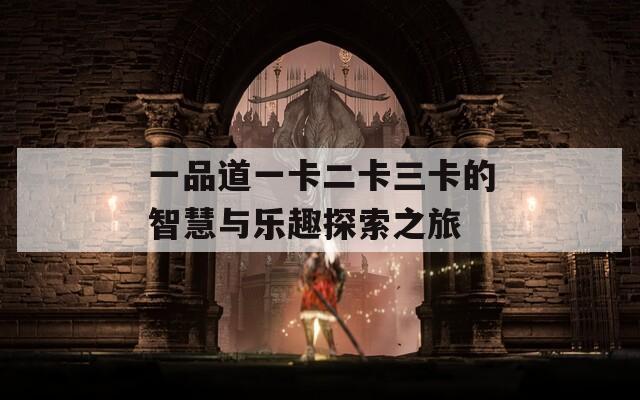 一品道一卡二卡三卡的智慧与乐趣探索之旅