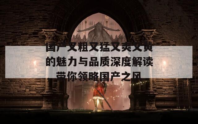 国产又粗又猛又爽又黄的魅力与品质深度解读，带你领略国产之风