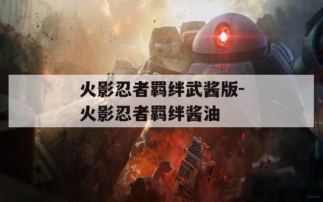 火影忍者羁绊武酱版-火影忍者羁绊酱油