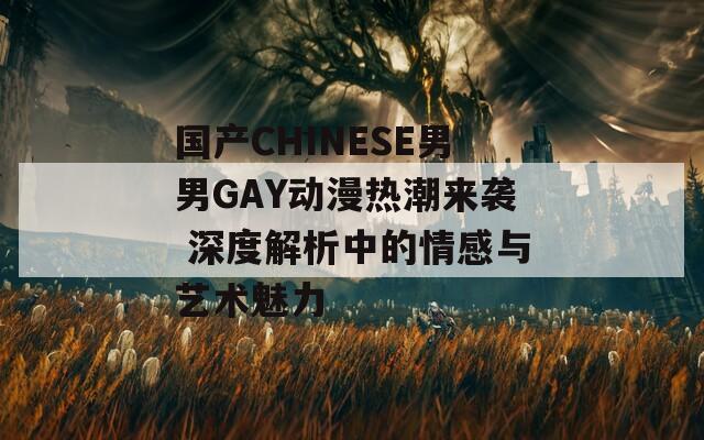 国产CHINESE男男GAY动漫热潮来袭 深度解析中的情感与艺术魅力