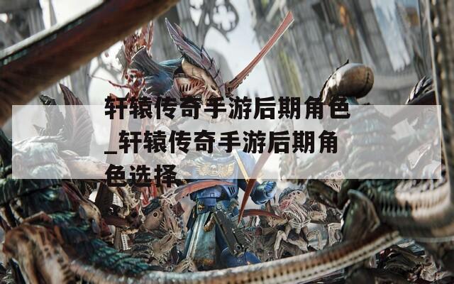 轩辕传奇手游后期角色_轩辕传奇手游后期角色选择