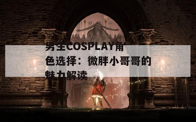 男生COSPLAY角色选择：微胖小哥哥的魅力解读